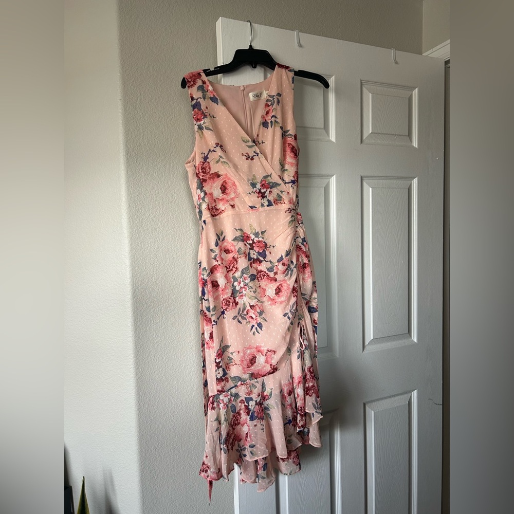 Eliza J pink floral dress size 10